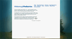 Desktop Screenshot of hillsboroughpediatrics.com