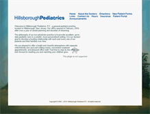 Tablet Screenshot of hillsboroughpediatrics.com